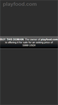 Mobile Screenshot of playfood.com